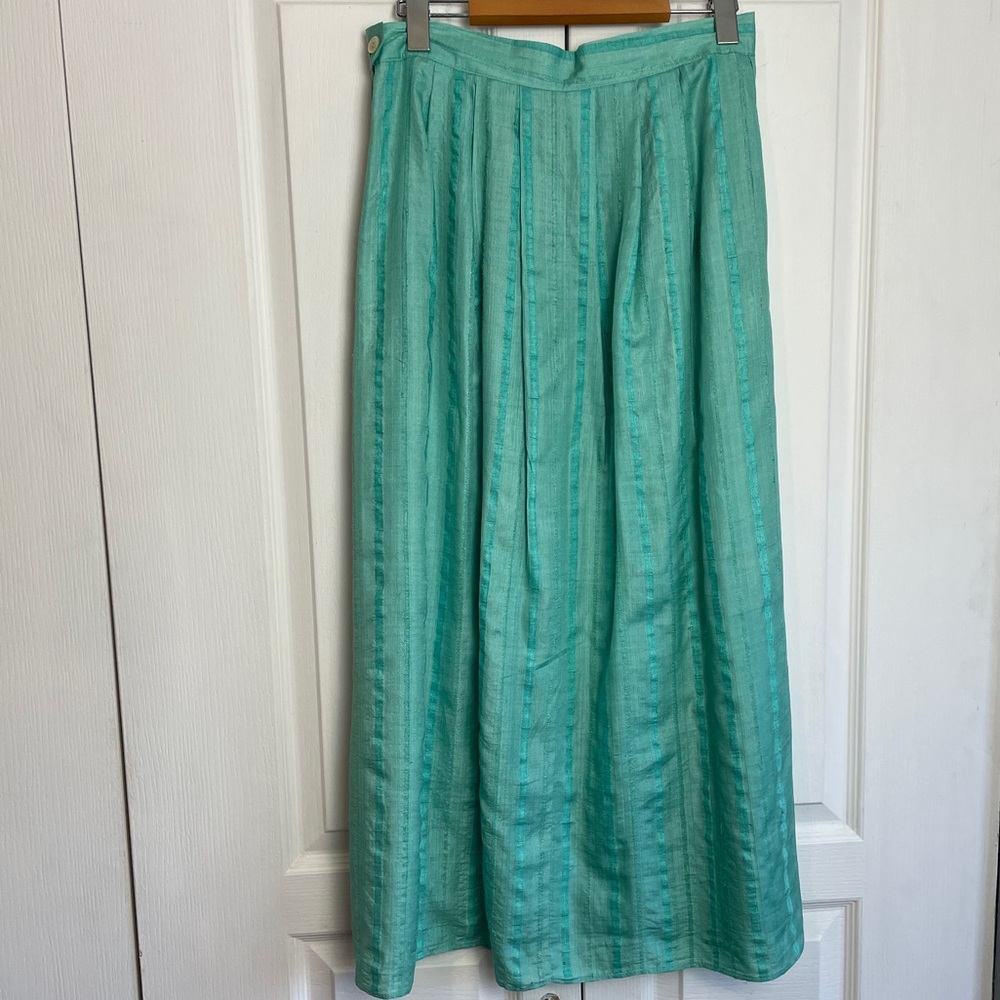 90s SILK Co-Ord Skirt & Top Set - Picture 2 of 16